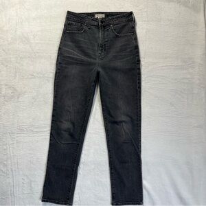 Madewell The Curvy Perfect Vintage Jean in Lunar Wash (black) 28 tall 28T 28 T